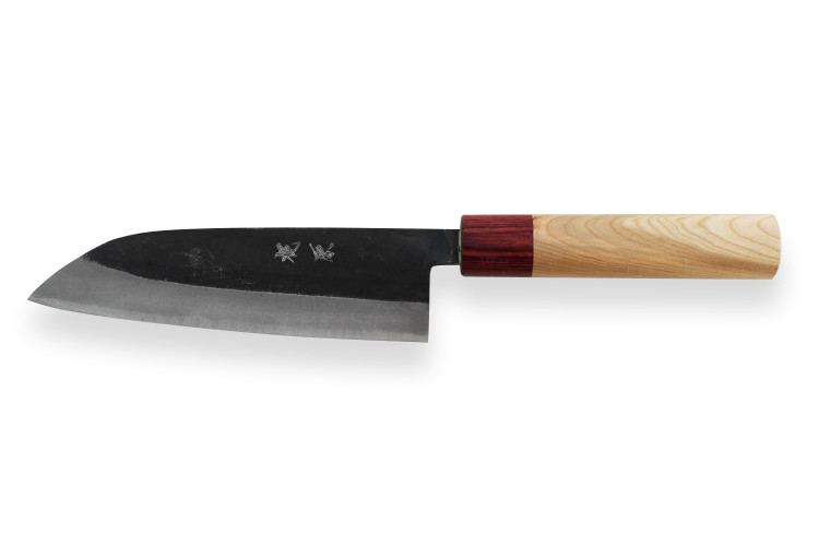 Couteau santoku japonais artisanal Kajiwara 16.5cm