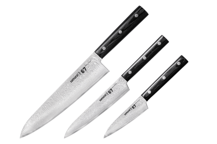 Coffret 3 couteaux Samura Damascus 67 damas VG10