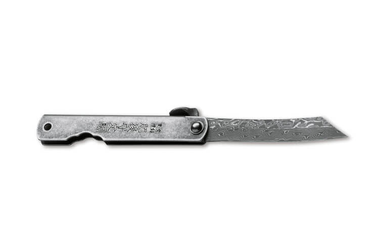 Couteau de poche Higonokami Böker Kinzoku lame damassée 7,5cm