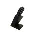 Bloc en bois Sabatier International 4 couteaux inox et ABS noir