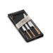 Coffret Sabatier 3 couteaux Office + Légume + Chef manche en bois de noyer