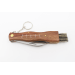 Couteau pliant à champignons Herbertz acier inox 7,3cm avec brosse et étui