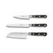 Coffret 3 couteaux Sabatier Idéal Inox rivets laiton Office + Universel + Mini Santoku