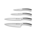 Bloc noir Sabatier International 4 couteaux tout en acier inox