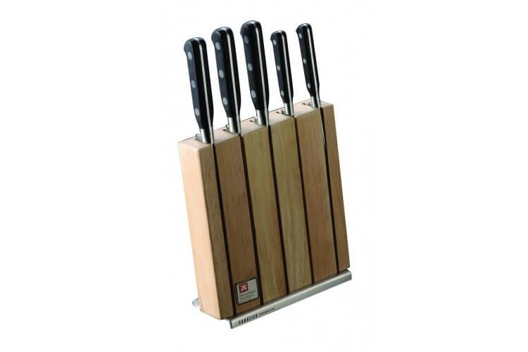 Bloc 5 couteaux de cuisine Sabatier sur socle
