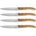 Coffret 4 couteaux d'office dentelés Lou Laguiole Util FOREST bois nature