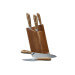 Bloc 5 couteaux de cuisine Richardson Scandi manche frêne