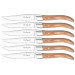 Coffret bois 6 couteaux à steak Lou Laguiole