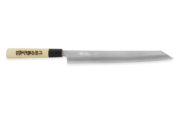 Couteau yanagiba kiritsuke japonais artisanal Yoshihiro Jyosaku White 2 steel 27cm