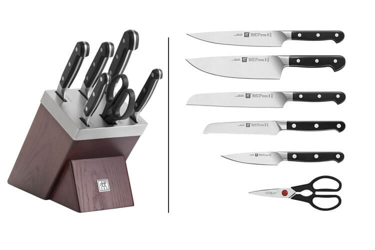 Bloc 6 pièces Zwilling Pro auto-affûtant KIS Technology