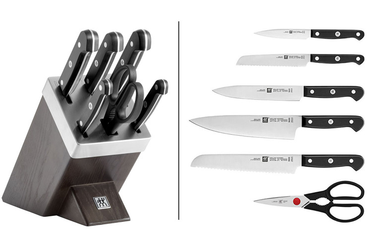 Bloc 6 pi&egrave;ces Zwilling Gourmet auto-aff&ucirc;tant