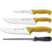 Trousse professionnelle de boucher 3 couteaux + 1 fusil Sanelli Skin