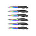 Coffret 6 couteaux steak Pradel Excellence lame 10cm revêtement titane