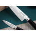 Coffret 2 couteaux Wusaki Ebony AUS8 ébène Santoku + Office