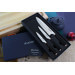 Coffret 3 couteaux Wusaki Ebony AUS8 ébène Chef + Universel + Office