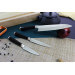 Coffret 3 couteaux Wusaki Ebony AUS8 ébène Santoku + Universel + Office