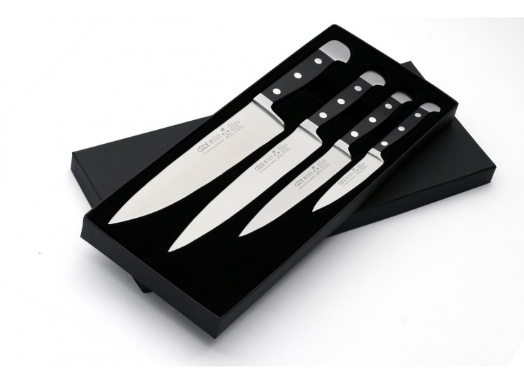 Coffret G&uuml;de 4 couteaux forg&eacute; Alpha G&uuml;de