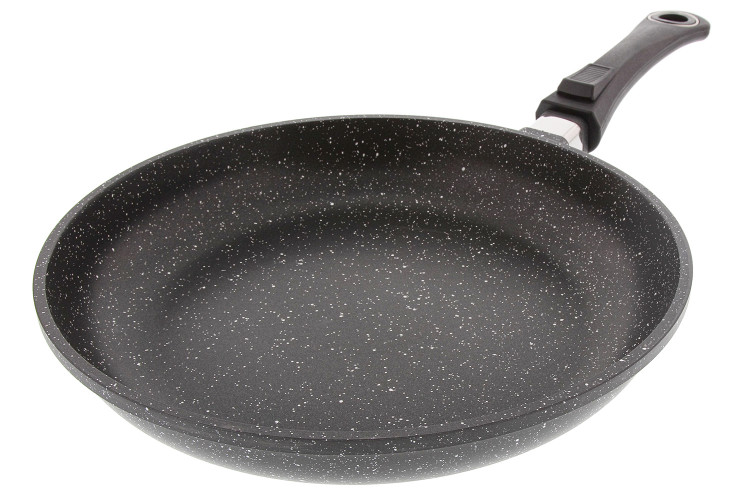 Po&ecirc;le en fonte Pradel Excellence Premium 28cm fa&ccedil;on pierre tous feux/ induction