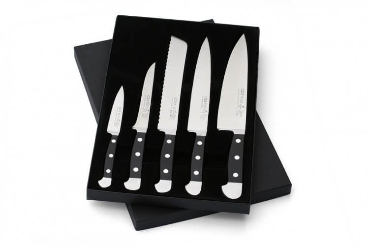 Coffret Güde 5 couteaux forgé Alpha Güde