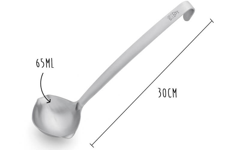 Louche à sauce Triangle série 1946 acier inoxydable 30cm - 65ml