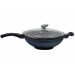 Wok en fonte Pradel Excellence Premium 32cm façon pierre tous feux/ induction