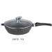 Sauteuse en fonte Pradel Excellence Premium 24cm façon pierre tous feux/ induction