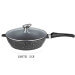 Sauteuse en fonte Pradel Excellence Premium 28cm façon pierre tous feux/ induction