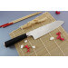 Couteau santoku Wusaki Hayato X50 17cm manche G10