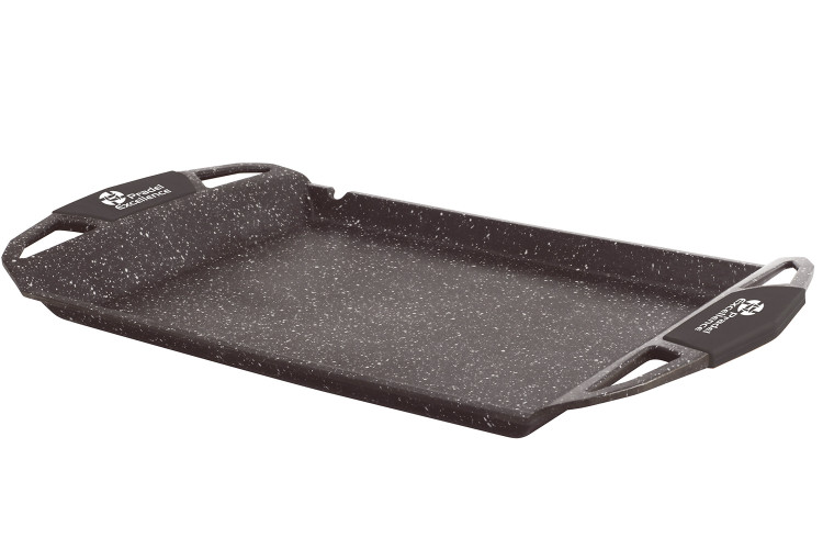 Plancha grill en fonte Pradel Excellence Premium 48 x 28 cm fa&ccedil;on pierre tous feux/ induction