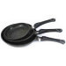 Set de 3 poêles en fonte Pradel Excellence Onda 20/24/28cm tous feux/ induction