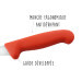 Set de 3 couteaux de boucher professionnels Giesser manche rouge