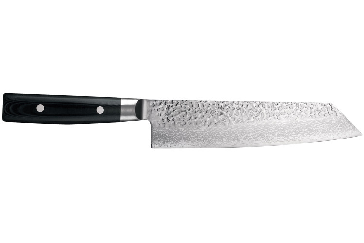 Couteau kiritsuke japonais Yaxell Zen lame 20cm Damas 37 couches manche micarta