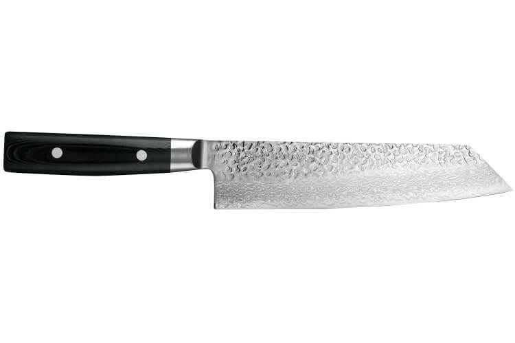 Couteau kiritsuke japonais Yaxell Zen lame 20cm Damas 37 couches manche micarta