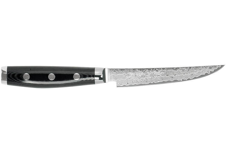 Couteau steak japonais Yaxell GOU 12cm damas 101 couches manche micarta