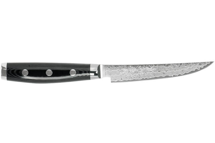 Couteau steak japonais Yaxell GOU 12cm damas 101 couches manche micarta