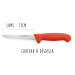 Set de 3 couteaux de boucher professionnels Giesser manche rouge