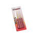 Set de 6 couteaux à steak lame crantée 11cm Tramontina manche rouge