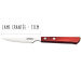 Set de 6 couteaux à steak lame crantée 11cm Tramontina manche rouge