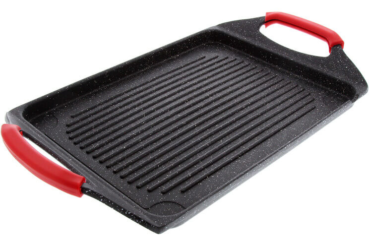 Plancha grill en fonte Pradel Excellence Premium 46 x 27 cm façon pierre tous feux/ induction