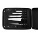 Sac spécial chef Sabatier Idéal Inox 4 couteaux de cuisine français + 1 fourchette - Exclusivité