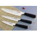 Coffret 3 couteaux Wusaki Hayato X50 manches G10 Chef + Universel + Office