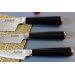 Coffret 3 couteaux Wusaki Hayato X50 manches G10 Chef + Universel + Office