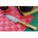 Couteau santoku Gehring Look lame 11cm damas 65 couches manche olivier