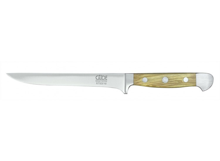 Couteau &agrave; d&eacute;sosser 16cm forg&eacute; Alpha Olive G&uuml;de