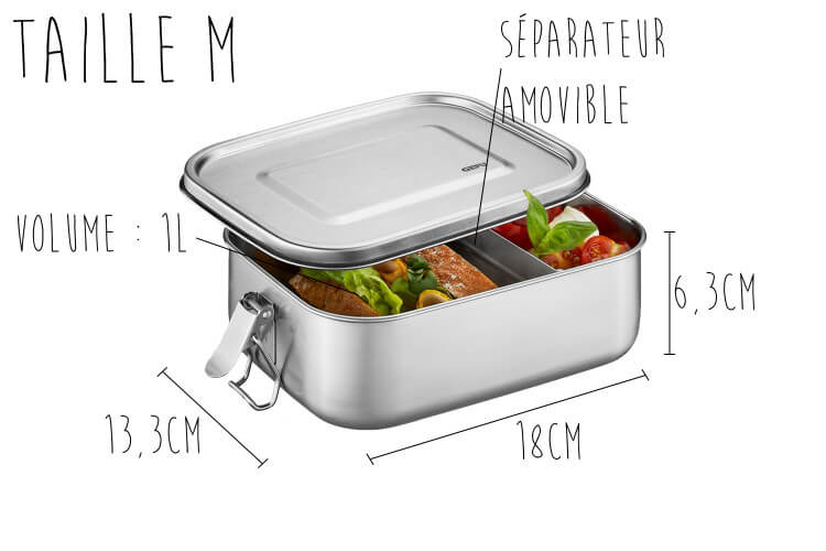 Lunch box Gefu Endure en inox - 2 tailles