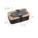 Lunch box Gefu Enviro avec set de 3 couverts