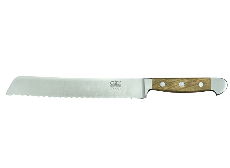 Couteau &agrave; pain 21cm forg&eacute; Alpha Olive G&uuml;de