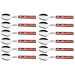 Set de 12 cuillères de table rouge Tramontina 