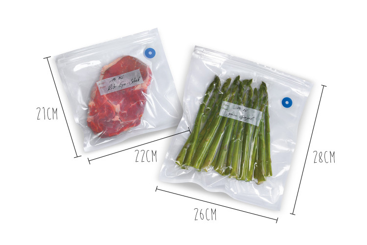 Recharge sachets pour kit de mise sous vide Gefu Vaco 8 pi&egrave;ces