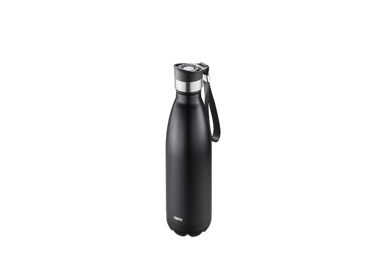 Gourde isotherme en inox Gefu Olimpio noir
